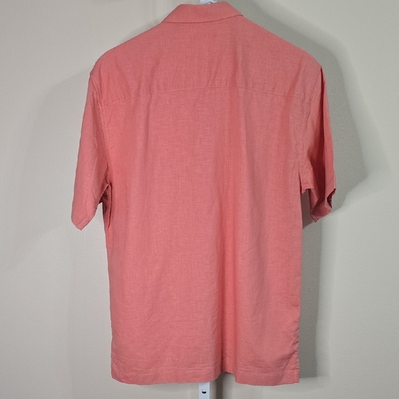 Cubavera Coral Short Sleeve Men's Top Sz S - Picture 4 of 4